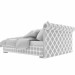 Samt braun Bett 3D-Modell kaufen - Rendern