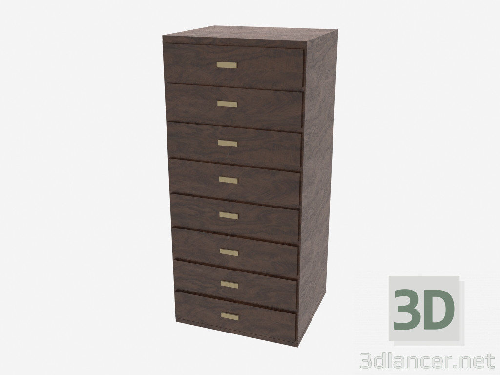 modèle 3D Commode 8 tiroirs Olimpo - preview