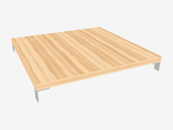 La table est carrée basse (150-84)