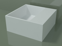 Tezgah üstü lavabo (01UN11102, Glacier White C01, L 36, P 36, H 16 cm)