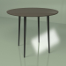 modèle 3D Table de cuisine Spoutnik 90 cm (marron foncé) - preview