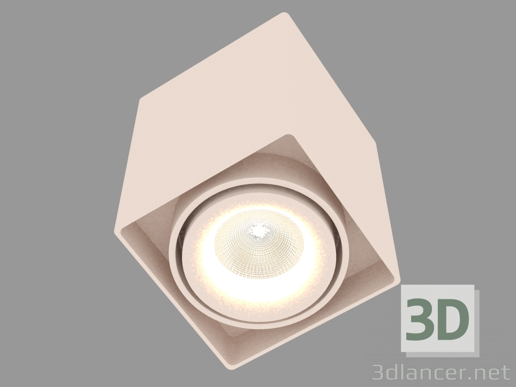 modello 3D LED lampada controsoffitto (DL18610_01WW-SQ Champagne) - anteprima