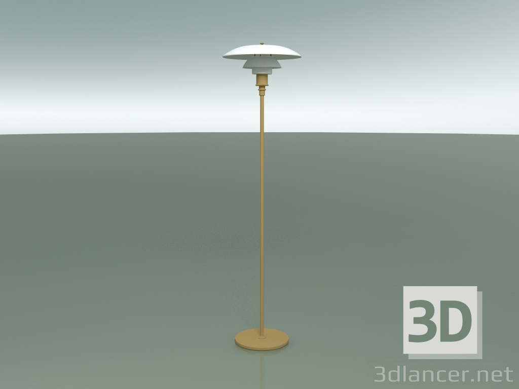 Modelo 3d Luminária de pé PH 3½-2½ FLOOR GLASS (70W, BRASS) - preview