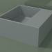 modèle 3D Vasque à poser (01UN11102, gris argenté C35, L 36, P 36, H 16 cm) - preview