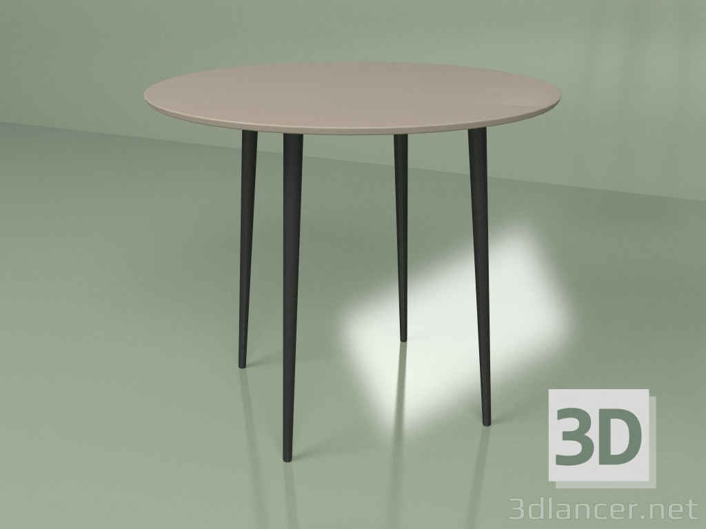 modello 3D Tavolo da cucina Sputnik 90 cm (caffè) - anteprima