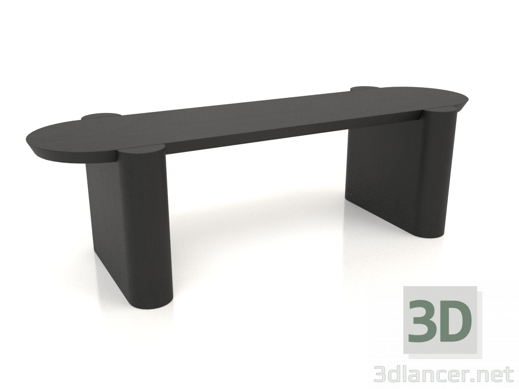 modello 3D Panca BK 03 (1200x400x350, legno nero) - anteprima