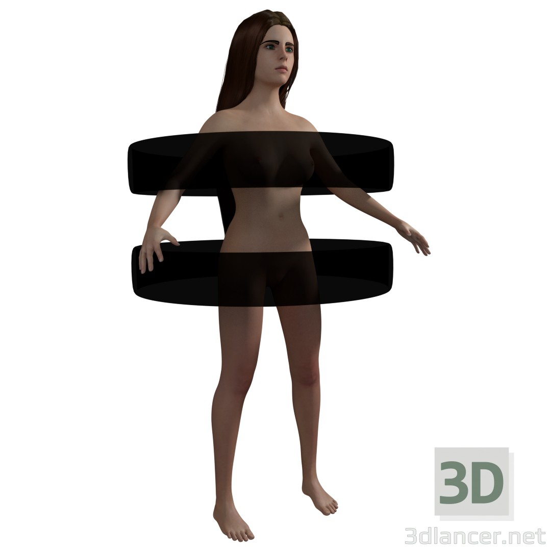 Chica 3D modelo Compro - render