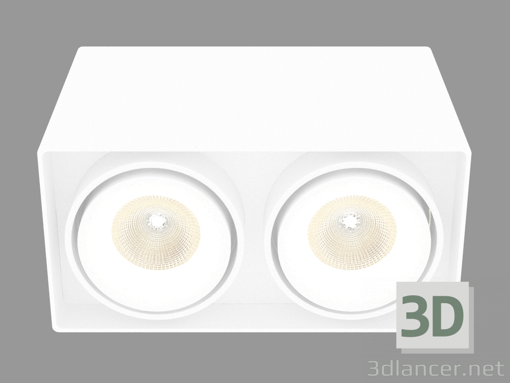 3d модель Накладний стельовий світлодіодний світильник (DL18610_02WW-SQ White) – превью