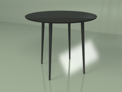 Table de cuisine Spoutnik 90 cm (noir)