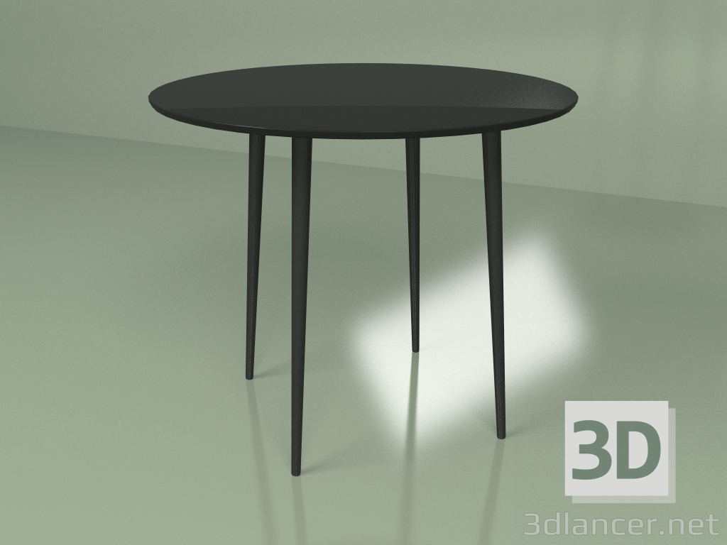 modello 3D Tavolo da cucina Sputnik 90 cm (nero) - anteprima