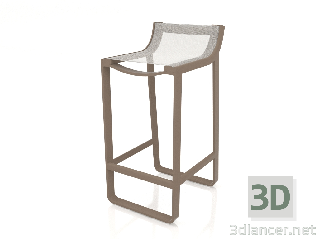 3d model Semi-bar stool (Bronze) - preview