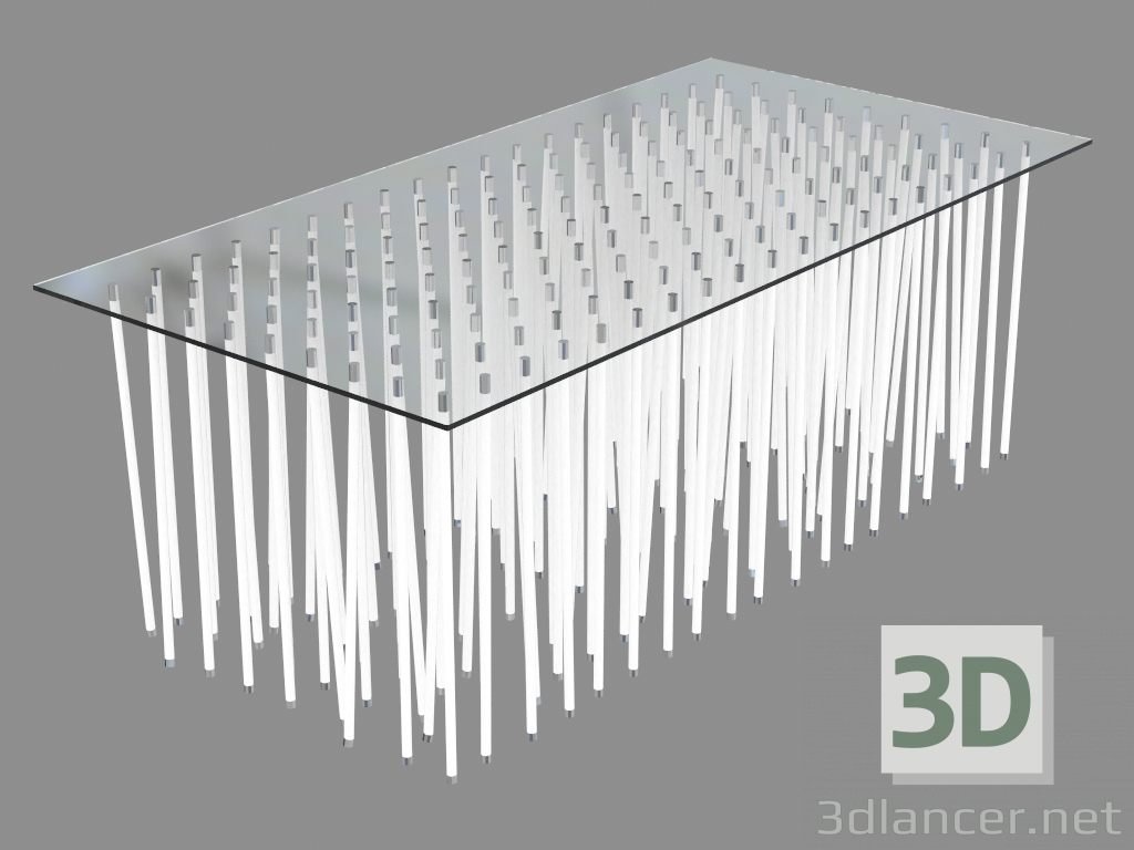 3d model Mesa de comedor rectangular Org (OG4) - vista previa