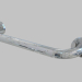 3D Modell Halter Stahl wandmontiert 450 mm Vital (NIV 041B) - Vorschau