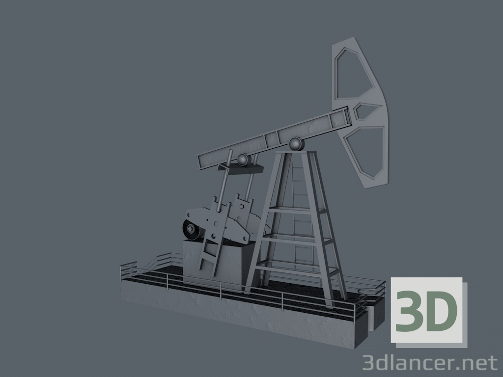 modèle 3D pompe à huile - preview