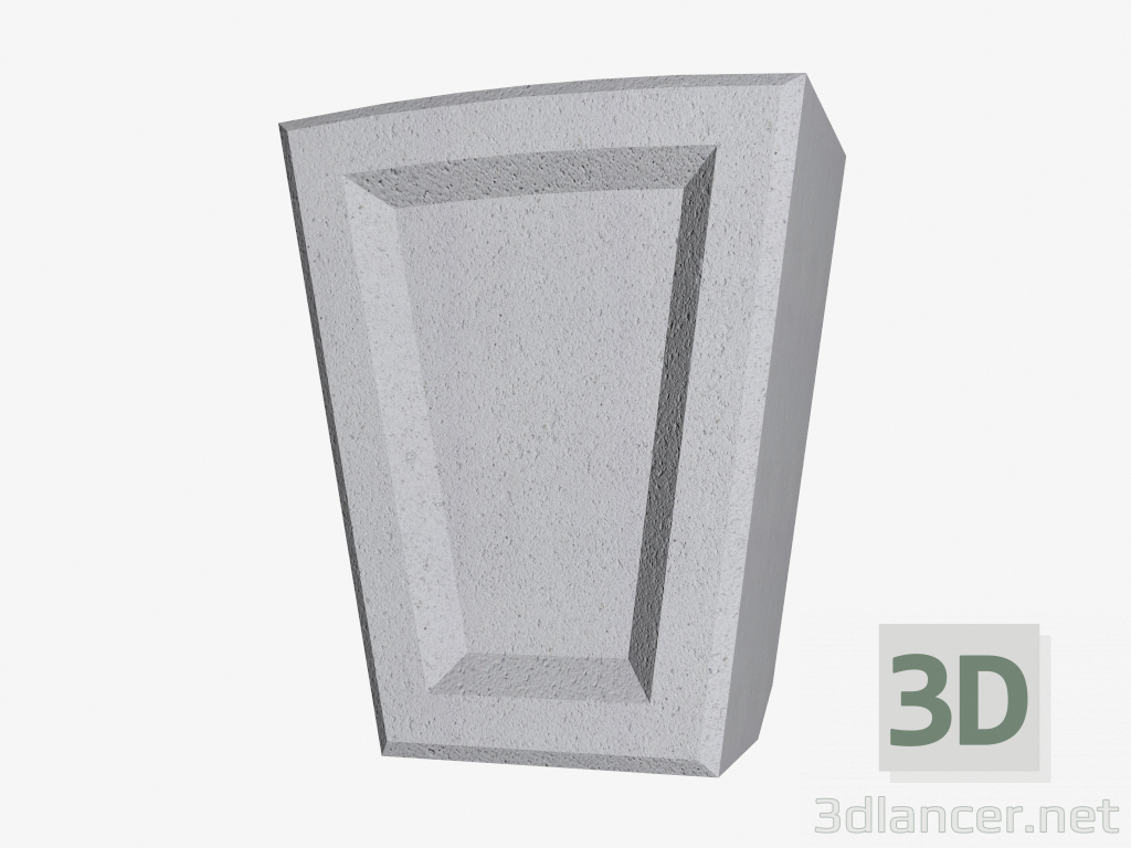 Modelo 3d Pedra angular (FZ38DA) - preview