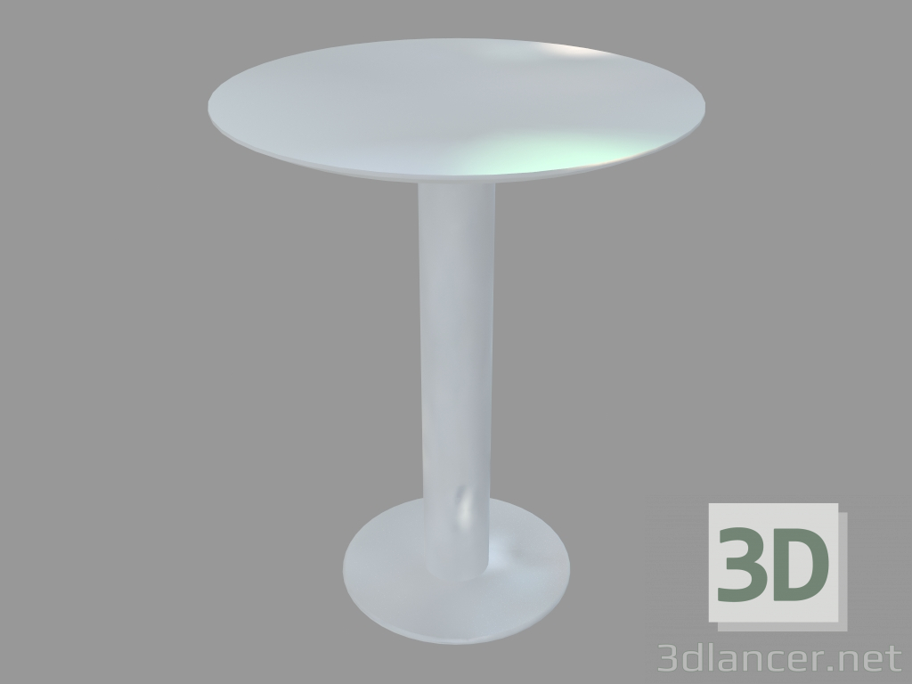 3D Modell Esstisch (weiß lackiert D60) - Vorschau