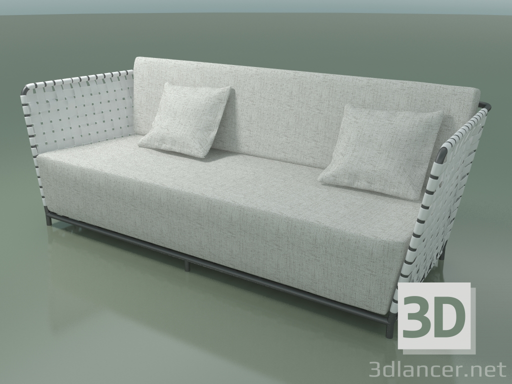 3d model Outdoor sofa InOut (803, Gray Lacquered Aluminum) - preview