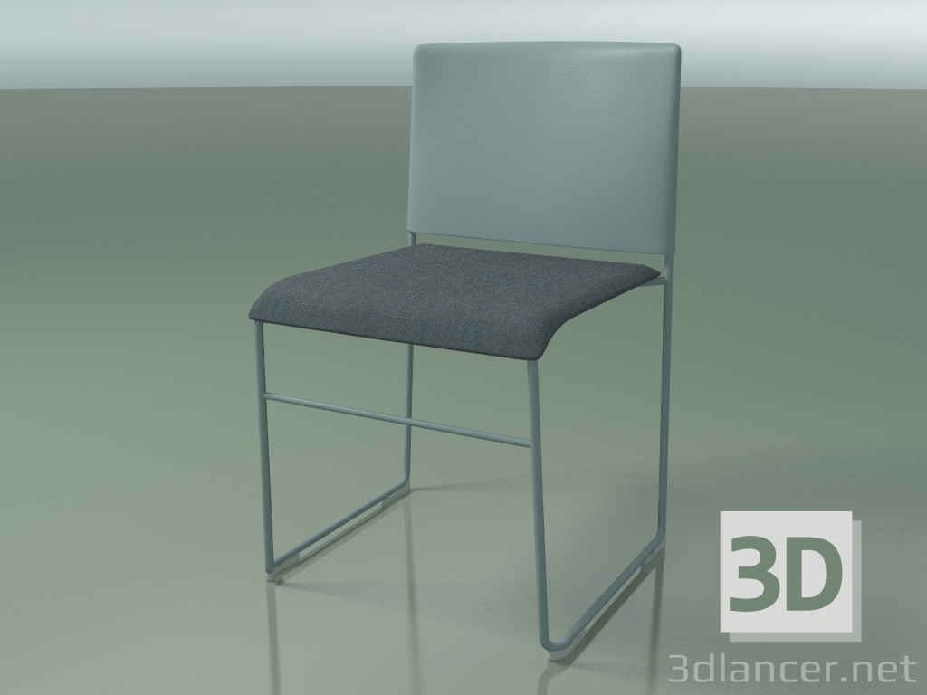 modello 3D Sedia impilabile 6601 (rivestimento seduta, polipropilene Benzina, V57) - anteprima