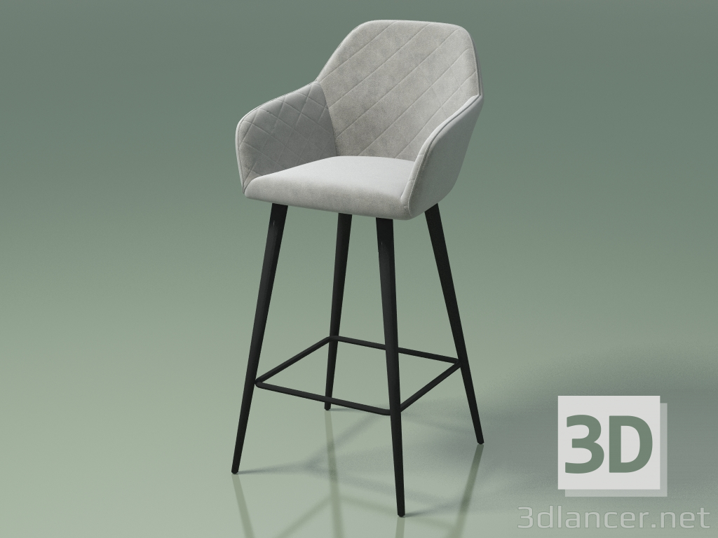 3D modeli Bar sandalyesi Antiba (112387, koyu gri) - önizleme