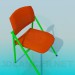 modèle 3D Chaise pour les étudiants - preview