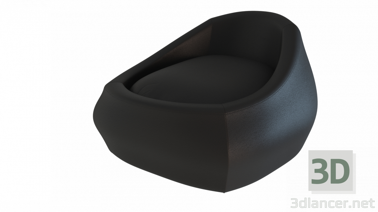 modèle 3D fauteuil Kapri - preview