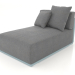 Modelo 3d Seção 5 do módulo do sofá (azul cinza) - preview