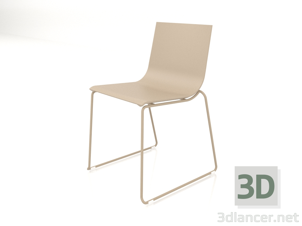 modèle 3D Chaise de salle à manger modèle 1 (Sable) - preview
