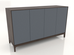 Mobile TV FARGO con frontali fresati 1600x500x950 mm (ardesia, rovere scuro, opzione 4)
