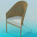 3d модель Дерев'яний стілець – превью