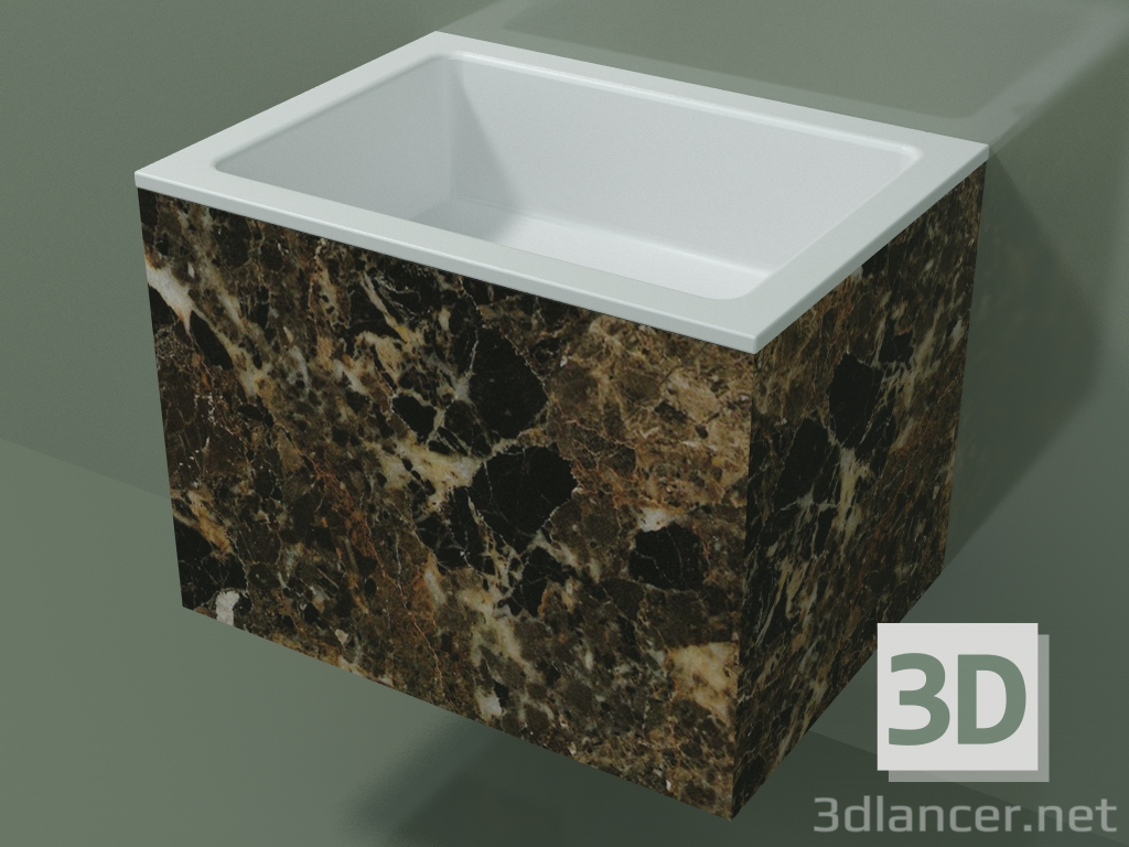 3d model Wall-mounted washbasin (02R122101, Emperador M06, L 48, P 36, H 36 cm) - preview