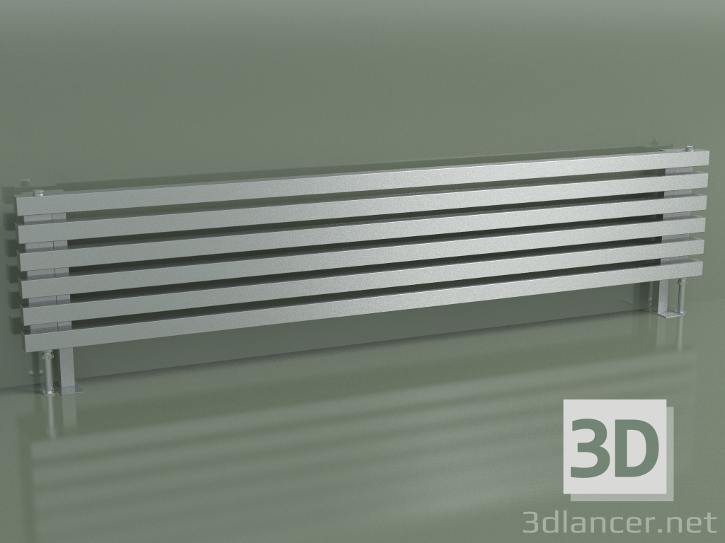 modello 3D Radiatore orizzontale RETTA (6 sezioni 1800 mm 40x40, technolac) - anteprima