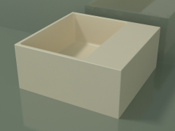 Countertop washbasin (01UN11102, Bone C39, L 36, P 36, H 16 cm)