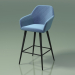 3D modeli Yarım bar sandalyesi Antiba (112917, gece mavisi) - önizleme