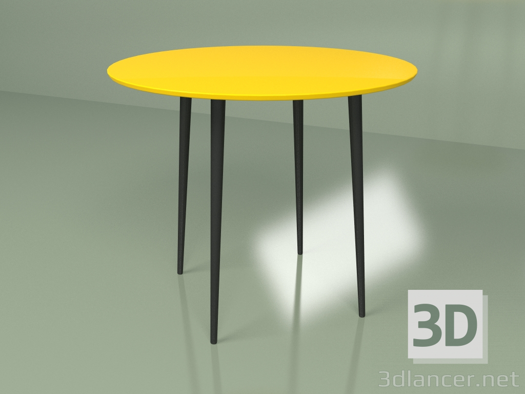 3d модель Кухонный стол Спутник 90 см (желто-горчичный) – превью