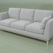 3D Modell Dreisitzer-Sofa Boston - Vorschau