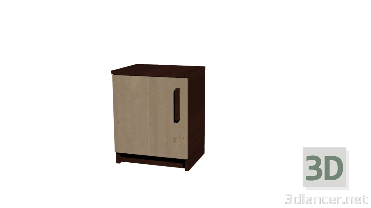 3d model Bedside table Economy - preview