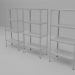 3d model iron shelving - preview