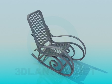 3d модель Кресло качалка – превью