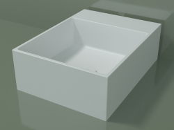 Tezgah üstü lavabo (01UN11302, Glacier White C01, L 36, P 48, H 16 cm)