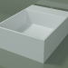 3D Modell Arbeitsplatte Waschbecken (01UN11302, Glacier White C01, L 36, P 48, H 16 cm) - Vorschau