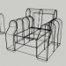 modèle 3D de Canapé d'angle moelleux et fauteuil PREVIEWNUM #