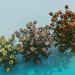 3 डी मॉडल झाड़ियों गुलाब - पूर्वावलोकन