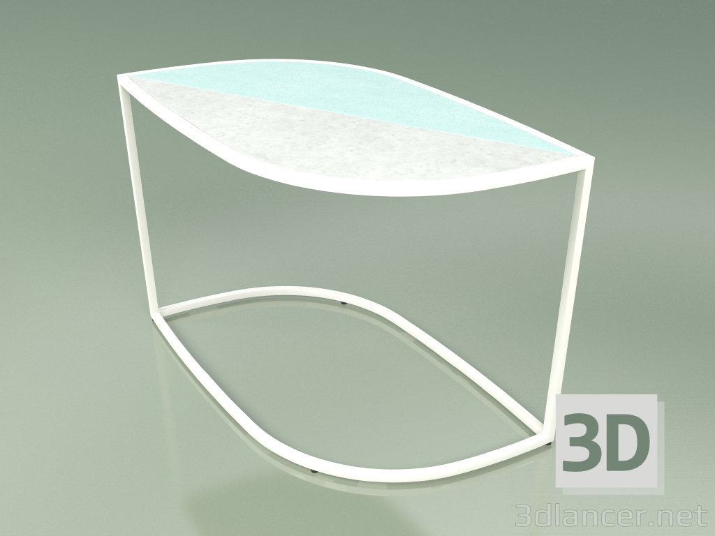 3d модель Столик приставний 001 (Glazed Gres Ice-Water, Metal Milk) – превью