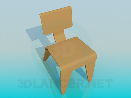 3 डी मॉडल एक बच्चे के लिए कुर्सी - पूर्वावलोकन