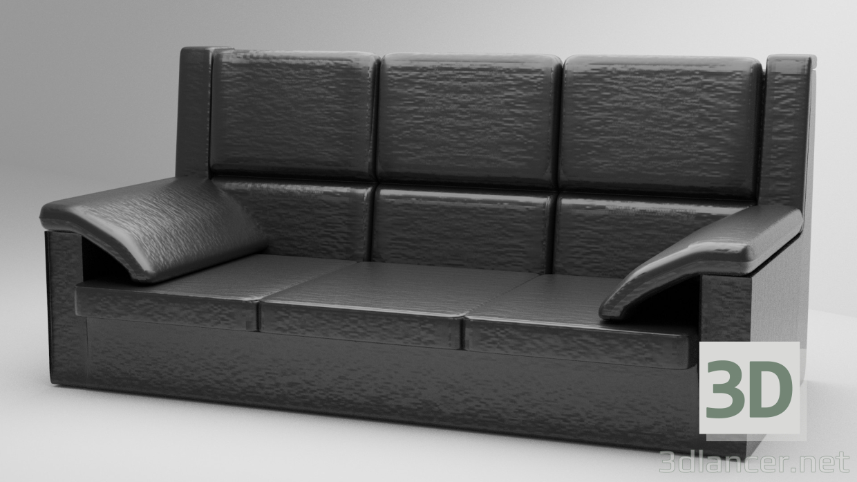 3d шкіряний диван модель купити - зображення