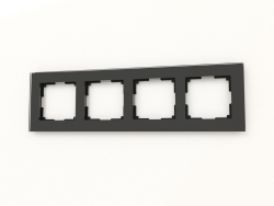 Rahmen für 4 Pfosten Favorit (schwarz, Glas)