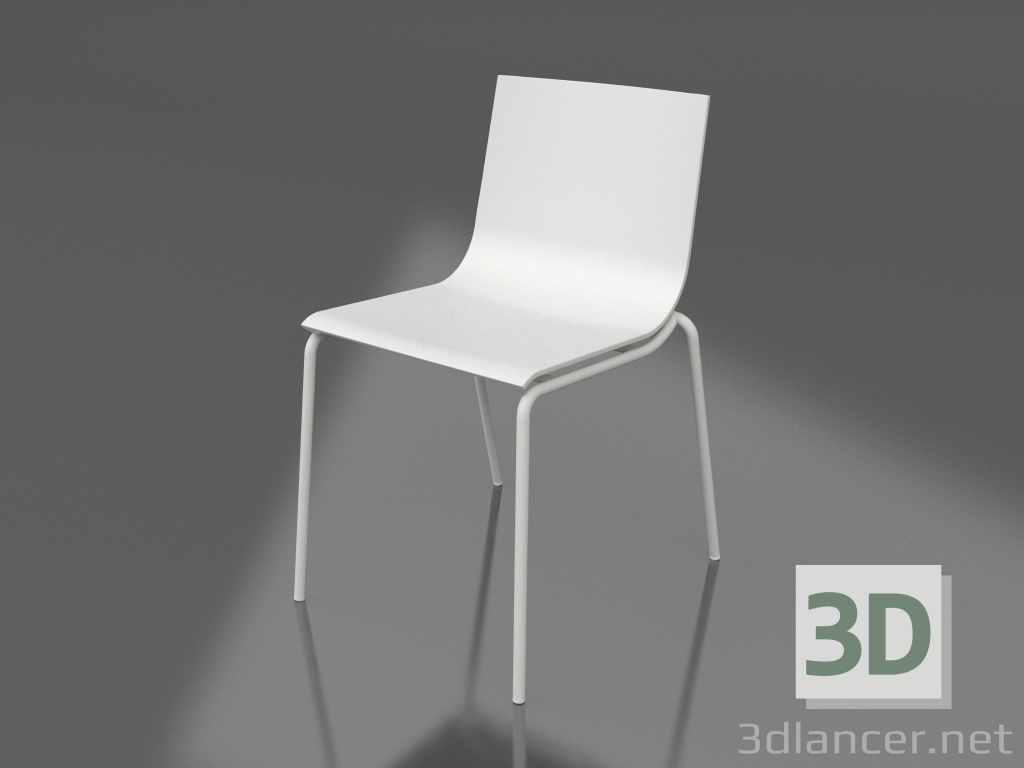 modèle 3D Chaise de salle à manger modèle 2 (Gris) - preview