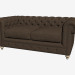 3D Modell Sofa-Bett doppelt 77 '' CLUB SOFA (dunkel) - Vorschau