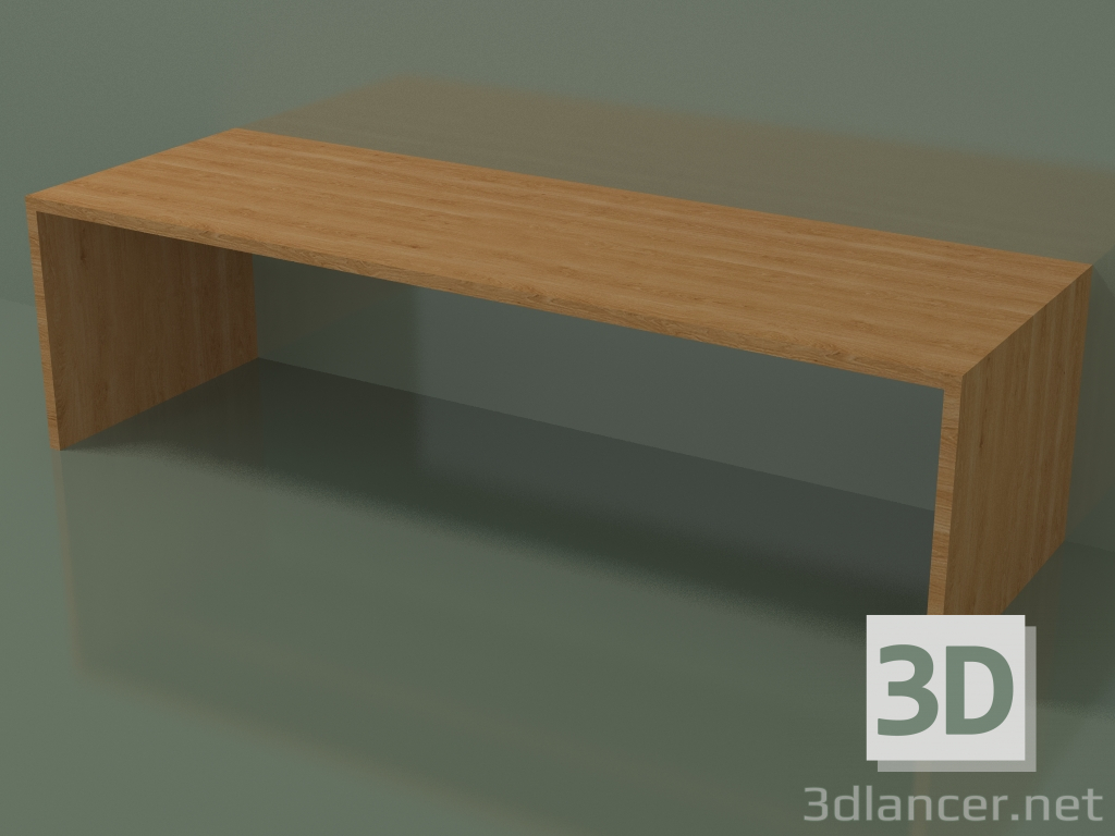 3d model Linear bench (L 144 cm) - preview