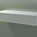 modèle 3D Boîte double (8AUEAB02, Glacier White C01, HPL P02, L 120, P 50, H 24 cm) - preview